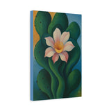 O’Keeffe Inspired Cactus with Blooming Desert Flower