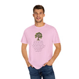 "Rooted in Faith" Live Oak Tee, Inspirational Garment-Dyed T-shirt for Faith & Growth