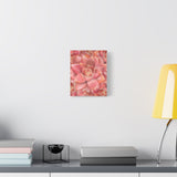 Graptosedum California Sunset Succulent Pattern Canvas Print – Botanical Wall Art