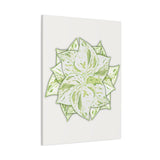Snow Queen Pothos Canvas Print – Botanical Wall Art