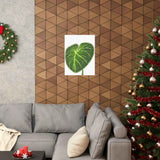 Philodendron Gloriosum Botanical Print – Unframed Wall Art