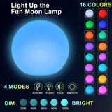 Solar Moon Light with Color Changing Spherical Glow