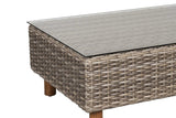 Orlando Wicker Loveseat & Coffee Table Set