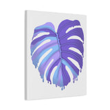 Purple Monstera Canvas Print – Botanical Wall Art