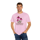 Echinacea - Strength - Healing T-Shirt - Unisex Garment-Dyed Tee