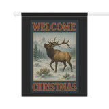 Welcome Christmas, Elk Garden Banner