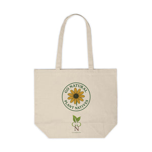 Go Natural Plant Natives Bag, Rudbeckia Theme, Eco-Friendly Canvas Shopping Tote | | Reusable Grocery Tote, Beach Bag, Market Bag