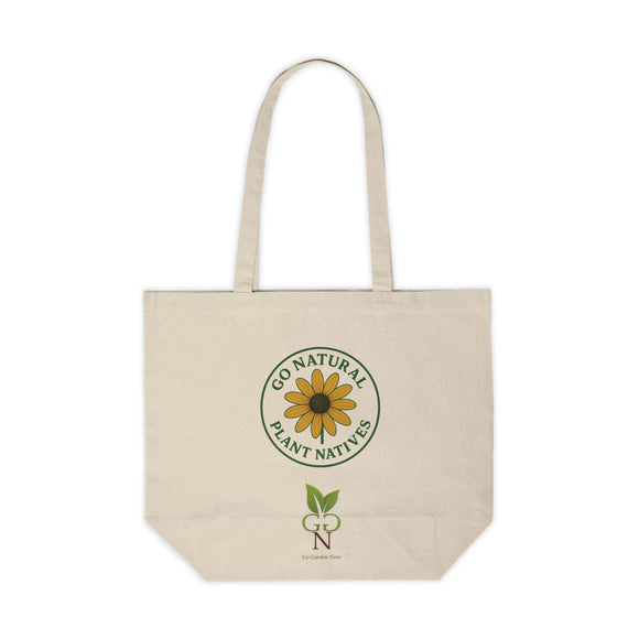 Go Natural Plant Natives Bag, Rudbeckia Theme, Eco-Friendly Canvas Shopping Tote | | Reusable Grocery Tote, Beach Bag, Market Bag