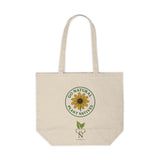 Go Natural Plant Natives Bag, Rudbeckia Theme, Eco-Friendly Canvas Shopping Tote | | Reusable Grocery Tote, Beach Bag, Market Bag