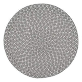 Fennco Styles Woven Design Placemats 15 Inches Round, Set of 4 – Modern Traycloth Table Mats for Home, Dining Room Décor, Banquets, Indoor & Outdoor and Special Events