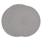 Fennco Styles Woven Design Placemats 15 Inches Round, Set of 4 – Modern Traycloth Table Mats for Home, Dining Room Décor, Banquets, Indoor & Outdoor and Special Events