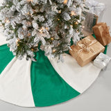 Fennco Styles Candy Cane Design Christmas Tree Skirt 72" Round - Red & White Tree Skirt for Home, Holiday Tree, Indoor Outdoor and Special Occasion