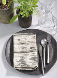 Fennco Styles Country Wood Grain Design Cotton Tablecloth - Natural Table Cover for Everyday Use, Banquets, Holiday Gathering and Outdoor Events