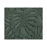 Deep Green Monstera Canvas Print – Botanical Wall Art