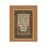 Show Me Your Garden Banner, Decorative Garden Flag, Plant Lover Gift, Outdoor Home Decor, Floral Banner, Garden Art