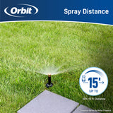 15' Brass Nozzle Adjustable Pattern | 53574