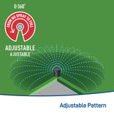 15-ft. Adjustable Pattern Spray Sprinkler Nozzle 10-pack 53079