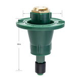 Plastic Pop-Up Flush Head w/Brass Half Pattern Nozzle 54028