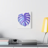Purple Monstera Canvas Print – Botanical Wall Art