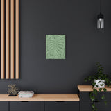 Sage Green Monstera Canvas Print – Botanical Wall Art