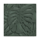 Deep Green Monstera Canvas Print – Botanical Wall Art