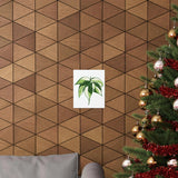 Philodendron Cream Splash Botanical Print – Unframed Wall Art