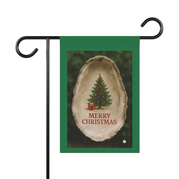 Merry Christmas, Oyster Shell Garden Banner