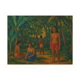 Gauguin Inspired Tropical Forest with Islanders