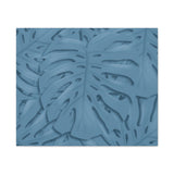 Cerulean Blue Monstera Canvas Print – Botanical Wall Art