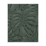 Deep Green Monstera Canvas Print – Botanical Wall Art