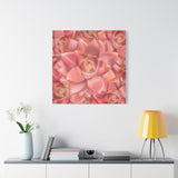 Graptosedum California Sunset Succulent Pattern Canvas Print – Botanical Wall Art