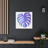 Purple Monstera Canvas Print – Botanical Wall Art