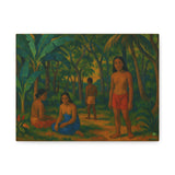 Gauguin Inspired Tropical Forest with Islanders