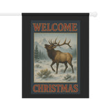 Welcome Christmas, Elk Garden Banner