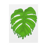 Melting Monstera Canvas Print – Botanical Wall Art