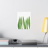 Snake Plant Botanical Print – Unframed Wall Art