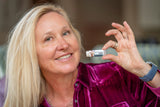 Woman holding VANILLA SWIRL LUXURY LIP BUTTER™ - THE APPALACHIAN GOAT