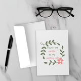 You’re The Perlite To My Potting Soil Greeting Card #1 – Blank Inside With Envelope, 5" x 7"