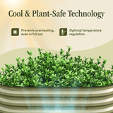 17" Tall 6 In 1 "No Tools Needed" Premium Metal Raised Garden Bed Kit