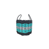 Five Stripe Rope Storage Basket Black, Teal & Gray - FREE SHIPPING