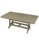 Beige outdoor table on a white background