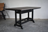 6' Rectangular Table - In Dining, Counter & Bar Height table with black base on a gray floor against a white wall