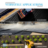 Woven Geotextile, Commercial Grade Driveway and Road Fabric for Separation and Stabilization - Heavy Duty Underlayment - 50 Year Fabric