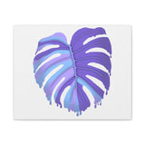 Purple Monstera Canvas Print – Botanical Wall Art