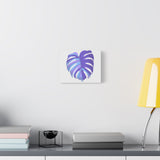 Purple Monstera Canvas Print – Botanical Wall Art