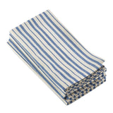 Fennco Styles Dauphine Collection Striped Design 100% Cotton Washable Table Runner 16x72 Inch for Restaurants, Indoor Family Dinner or Outdoor Picnics and Parties