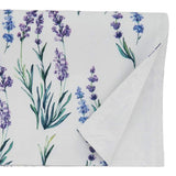 Fennco Styles Garden Lavender Print Tablecloth - Various Size for Home, Dining Room Décor, Banquets, Indoor & Outdoor Event, Family Gathering and Special Occasion