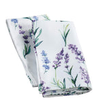 Fennco Styles Garden Lavender Print Tablecloth - Various Size for Home, Dining Room Décor, Banquets, Indoor & Outdoor Event, Family Gathering and Special Occasion