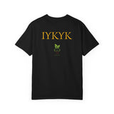 Death Myrtle Unisex Garment-Dyed T-shirt - Vintage Skull & Floral Design, IYKYK Statement Tee