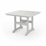 White 44" Savannah Square Dining Table on a white background